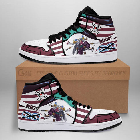 Captain Buggy Sneakers benutzerdefinierte Anime OP -Schuhe